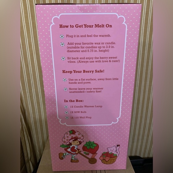 Strawberry Shortcake Candle Warmer Lamp - Picture 3 of 4